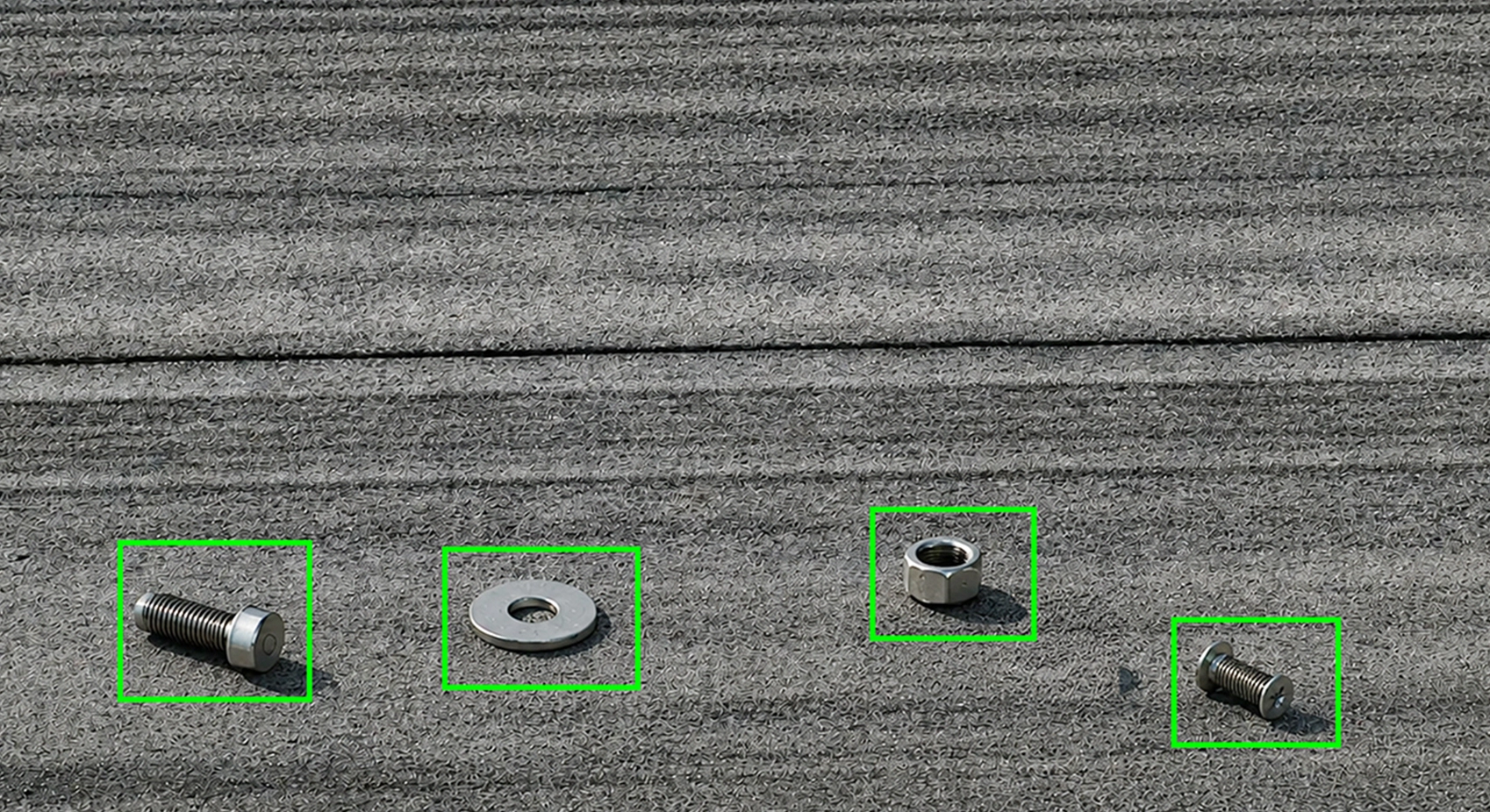 Static foreign object debris detection system for airport runways