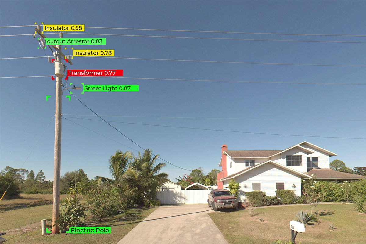 AI telecom pole asset monitoring using LiDAR analytics