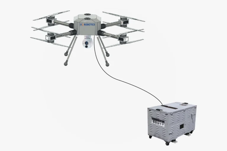 HC Robotics Tethered Drone System for aerial surveillance