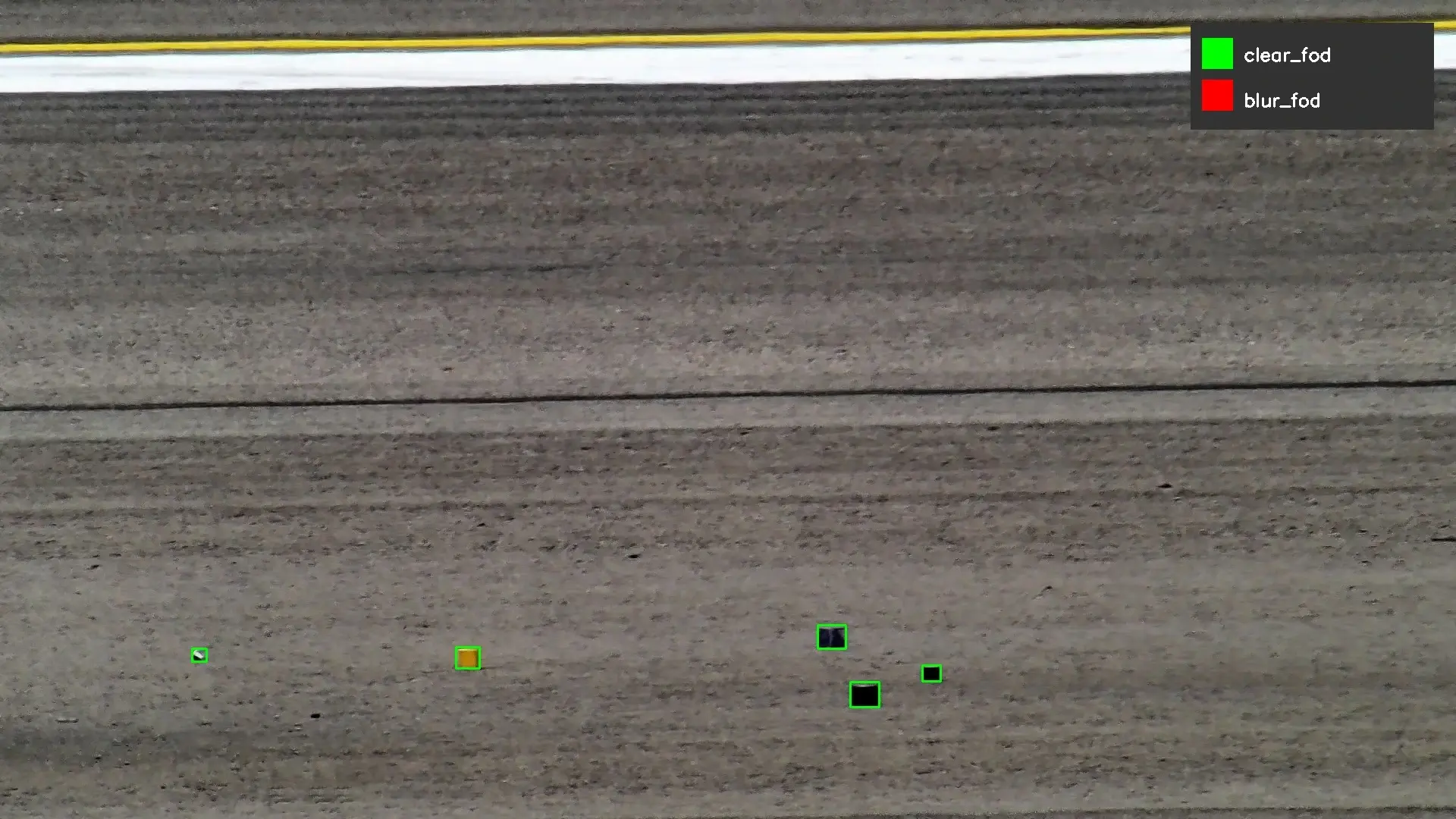 Static FOD detection for airport runway monitoring