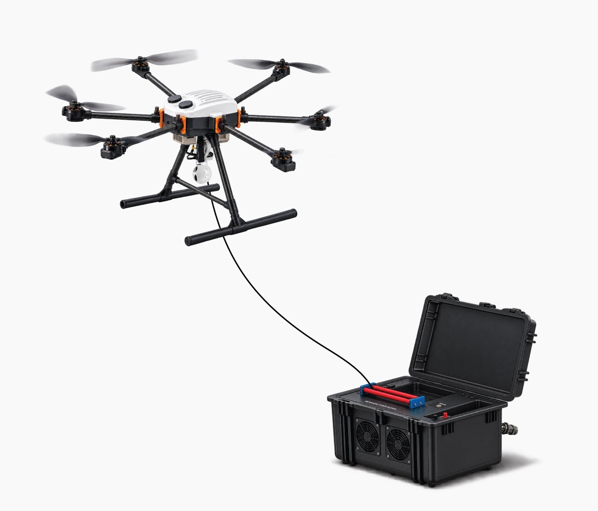 HC Robotics Tethered Drone System for aerial surveillance