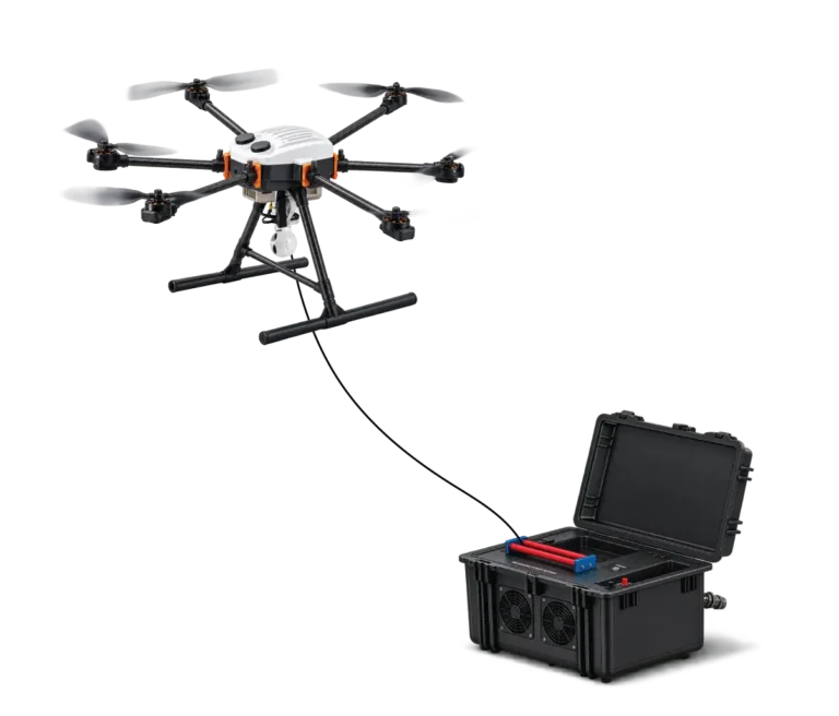 HC Robotics Tethered Drone System for aerial surveillance